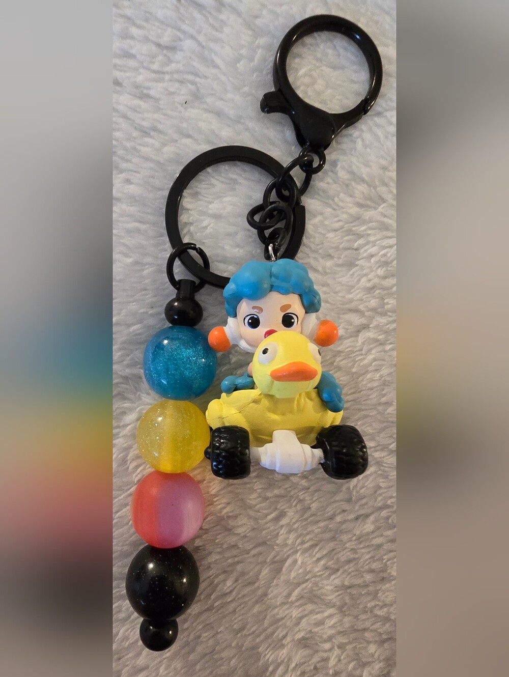 Blue & Yellow Keychain/Bag Charm - Skullpanda (Inspired)